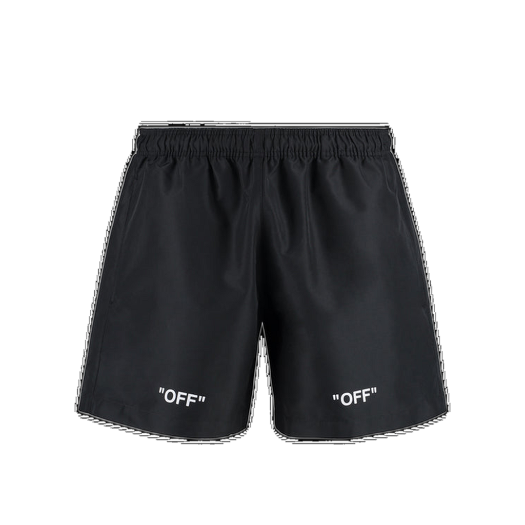 OFF WHITE NYLON SWIM SHORTS