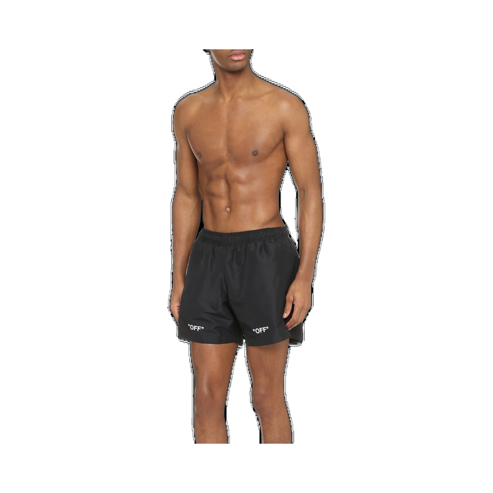 OFF WHITE NYLON SWIM SHORTS