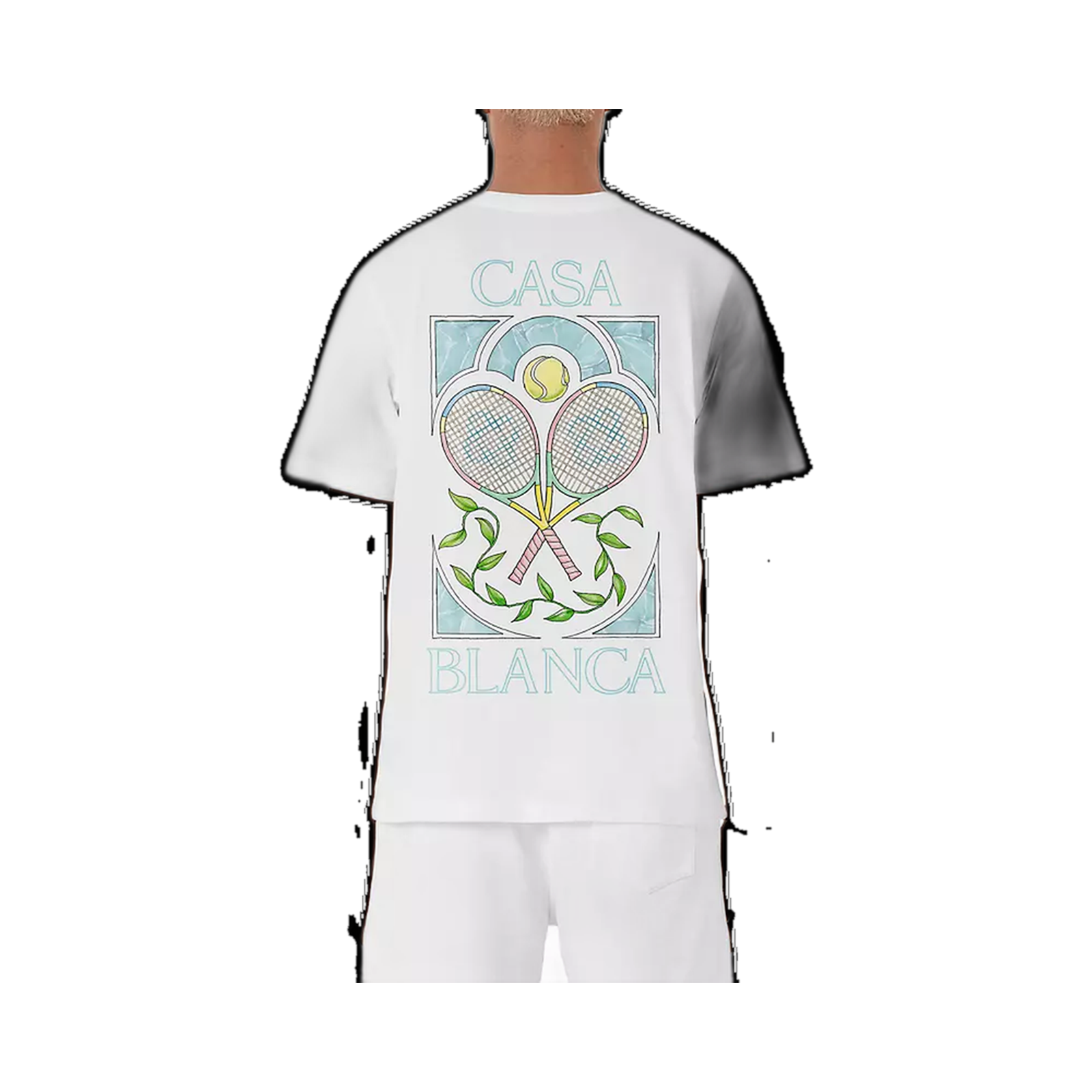 Casa Blanca Tennis Pastelle T-shirt White