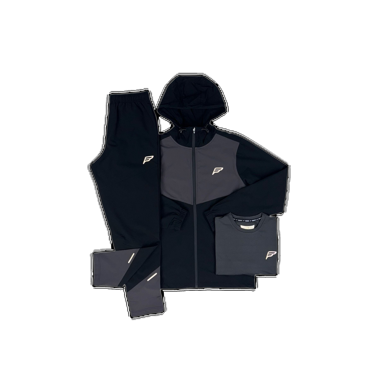 Frequency - Black 3 Piece Tracksuit
