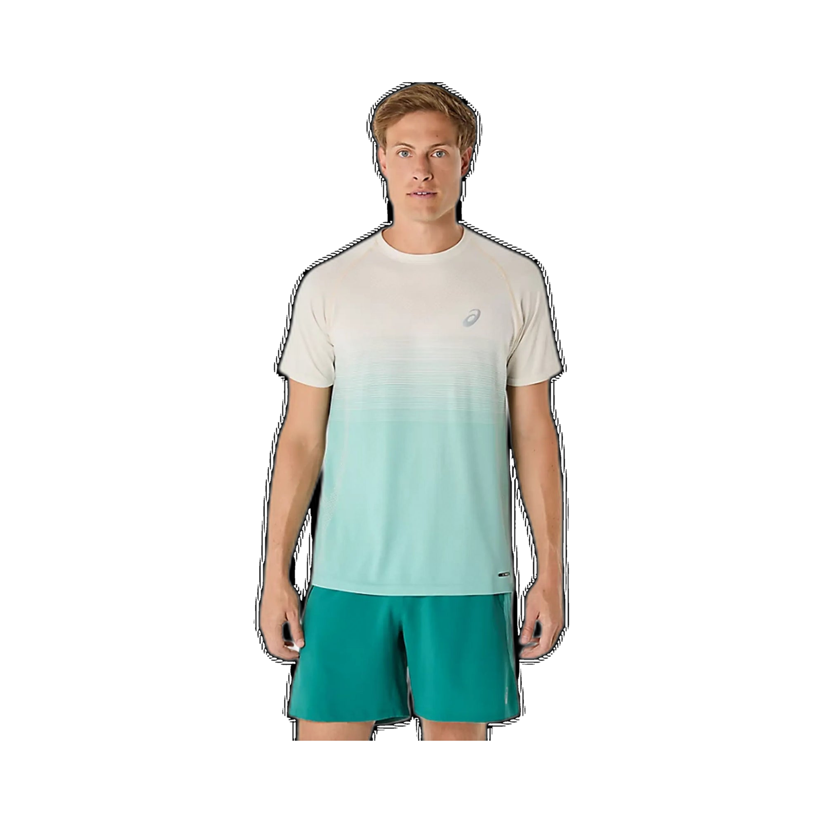 ASICS - White / Teal Seamless T Shirt